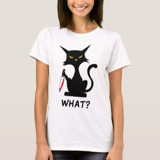 Camiseta Gato engraçado dizendo o que