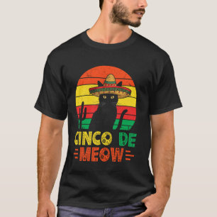 Camiseta Gato engraçado do Cinco De Mayo Cinco De Meow