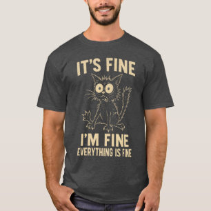 Camiseta Gato engraçado ee Homens Mulheres Estranho Louco M