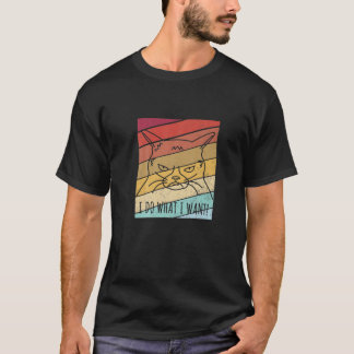 Camiseta Gato Engraçado Eu Faço O Que Eu Quero De Gatinho D