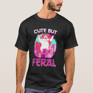 Camiseta Gato Engraçado, Festa de Festa de Garota Feral Ver
