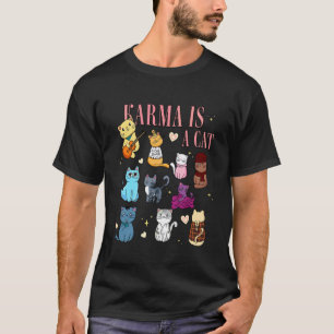 Camiseta Gato Engraçado Fofinho Amante de Gato é Carma