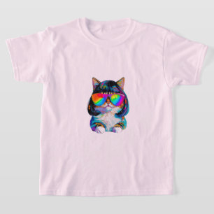 Camiseta Gato Engraçado Fofo Smol (Pintura Nº 2)