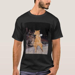 Camiseta Gato Engraçado Fumando Cigarro Gatinho Meme da Ger