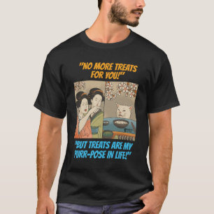 Camiseta Gato Engraçado Homens Negros
