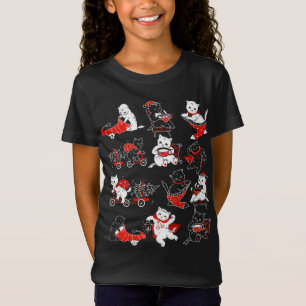 Camiseta Gato Engraçado Mãe Gatinhos Gatinhos Vintage Feia