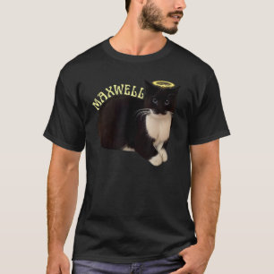 Camiseta Gato Engraçado Maxwell O Memória Tuxedo Cat