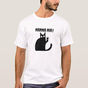 Camiseta Gato Engraçado - Meowrio, O Gato Italiano