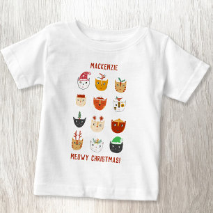 Camiseta Gato Engraçado Meowy Natal Personalizado