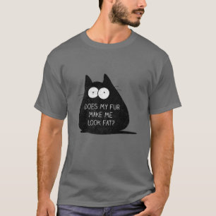 Camiseta Gato Engraçado Minha Pele Me Faz Parecer Engraçado