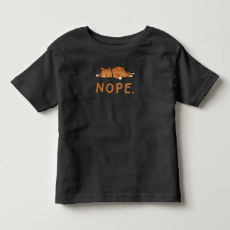 Camiseta Gato Engraçado Não Gato Preguiçoso Gata Laranja Do