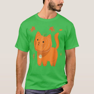 Camiseta Gato Engraçado Pumpkin Halloween 2022 Jack O Lante