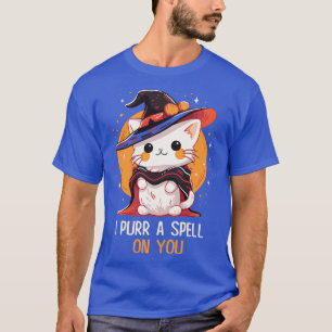 Camiseta Gato Engraçado Pun Witch Spell Gráfico Homens Cria