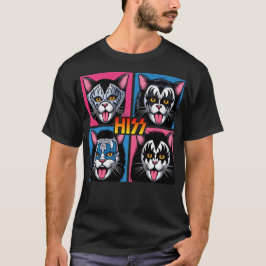 Camiseta Gato Engraçado Rocha e Rolo para Pai de Gato