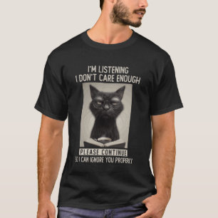 Camiseta Gato Engraçado Sarcasmo Humor Introvertido Persona