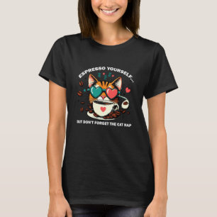 Camiseta gato engraçado sarcástico animal ironicespresso