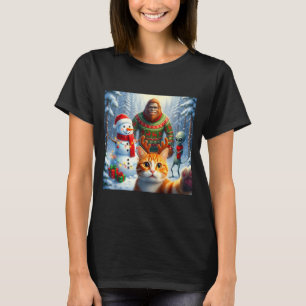 Camiseta Gato Engraçado Selfie Pé Grande Humor Homens Mulhe