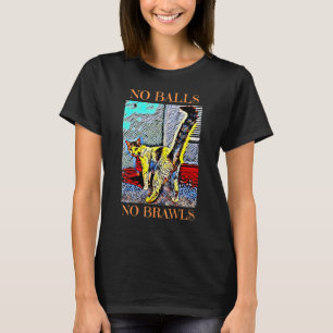 Camiseta Gato Engraçado Sem Bolas Armadilha Castrar Retorno