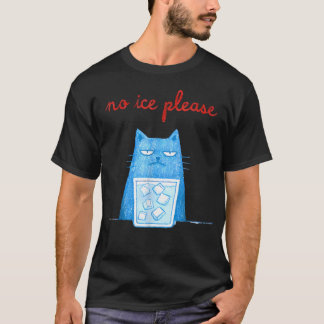 Camiseta Gato Engraçado Sem Gelo Por Favor