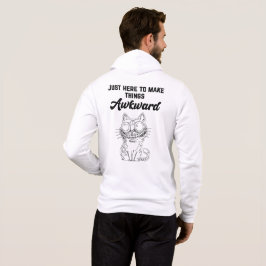 Camiseta Gato Engraçado - Só aqui para fazer as coisas desc