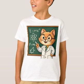 Camiseta Gato Engraçado Trabalhando a partir da Ilustração