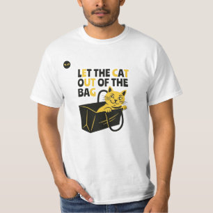 Camiseta Gato Engraçado Trocadilho Deixar o Gato Sair da