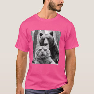 Camiseta Gato Engraçado Ursa A Última Selfie