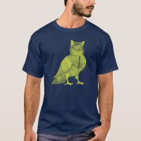 Gato engraçado vestindo um pombo fazendo design de