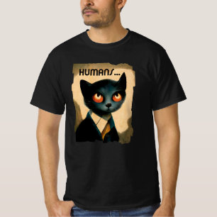 Camiseta Gato Entediado Por Humanos Arte Para O Lover De