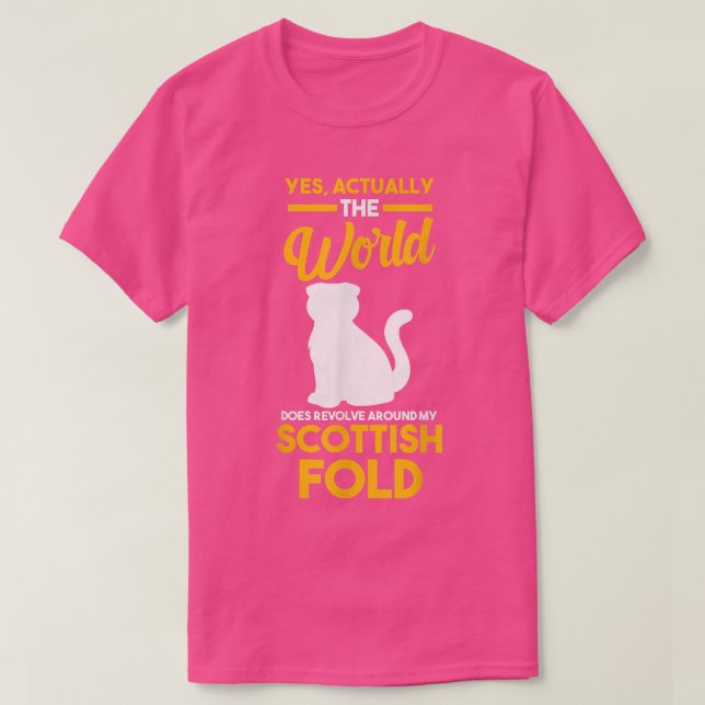 Camiseta Gato escocês (Frente do Design)