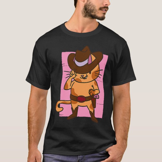 Camiseta gato escolhe arma (Frente)