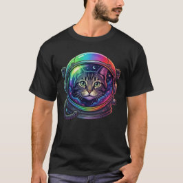 Camiseta Gato espacial