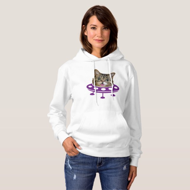 Camiseta Gato Espacial (Frente Completa)