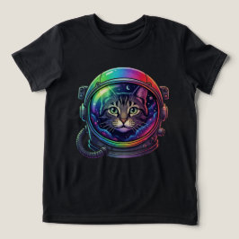 Camiseta Gato espacial