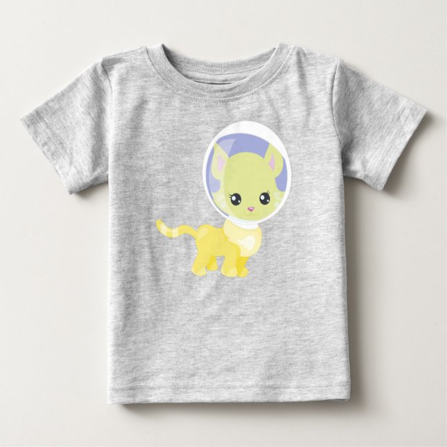 Camiseta Gato Espacial, Cosmonauta, Astronauta, Espaço, Gat (Frente)