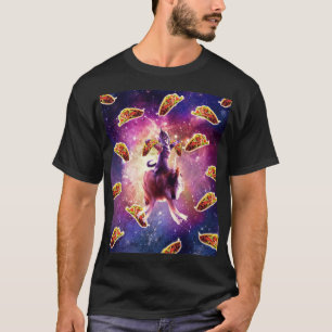 Camiseta Gato Espacial do Guerreiro no unicórnio Wolf 
