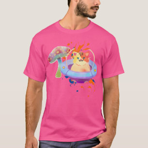 Camiseta Gato Espacial E Aventura Cósmica Fantasia De Cogum
