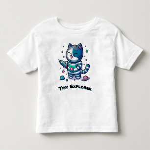 Camiseta 🚀 Gato Espacial Fofo Astronauta 🐱