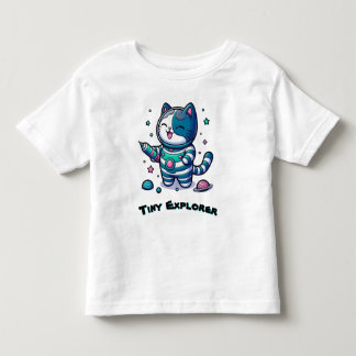 Camiseta 🚀 Gato Espacial Fofo Astronauta 🐱