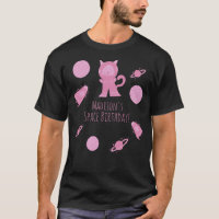 Gato Espacial Galáxia Rosa Aniversário
