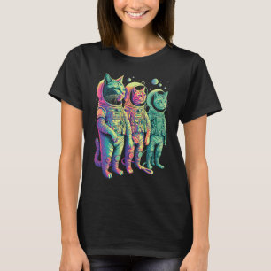 Camiseta Gato Espacial Gato Astronauta Gato Gato Mamãe e G