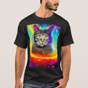 Camiseta Gato Espacial Kitty Gatinho Em Estilo Gato 3