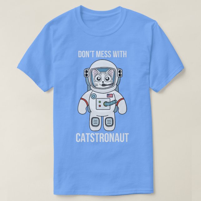 Camiseta Gato - Espaço Astronauta T Tee CATSTRONAUT (Frente do Design)
