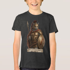 Camiseta Gato Espartano Azul Russo