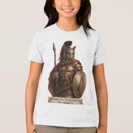 Camiseta Gato Espartano Azul Russo