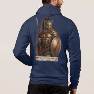 Camiseta Gato Espartano Azul Russo