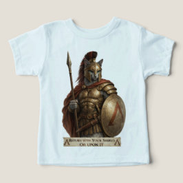 Camiseta Gato Espartano Azul Russo