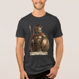 Camiseta Gato Espartano Azul Russo
