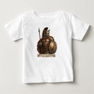 Camiseta Gato Espartano Azul Russo