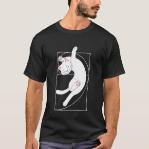 Camiseta Gato Espiral de Fibonacci